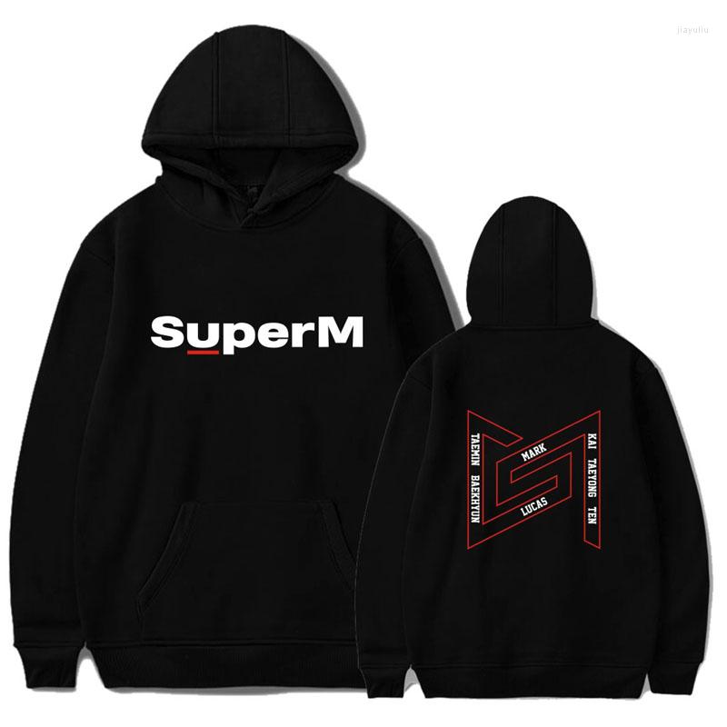 

Men' Hoodies Kpop SuperM Hoodie Women Men Casual Pullover Cap Sweatshirt Tops, Beige