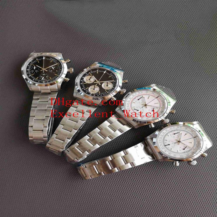 

5 Colors Fashion Vintage Wristwatches Size 37 mm 6263 Paul Newman Stainless Steel VK Quartz Chronograph Working Mens Watch Watches256a