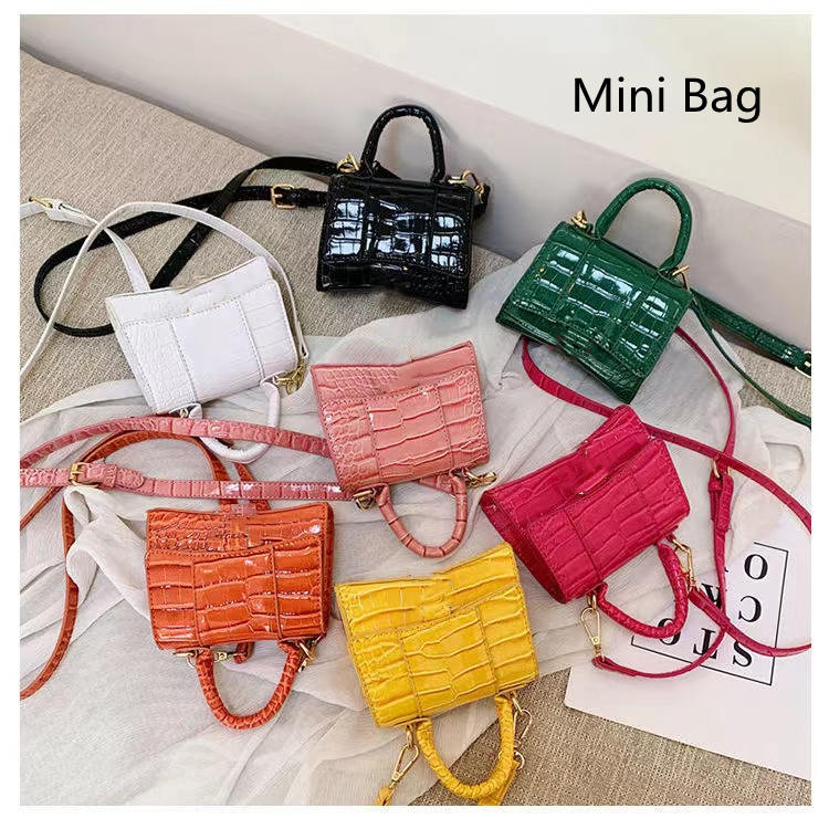 

Fashion Mini hourglass handbag women designer bags luxury leather classic vintage wallet wallet handle square