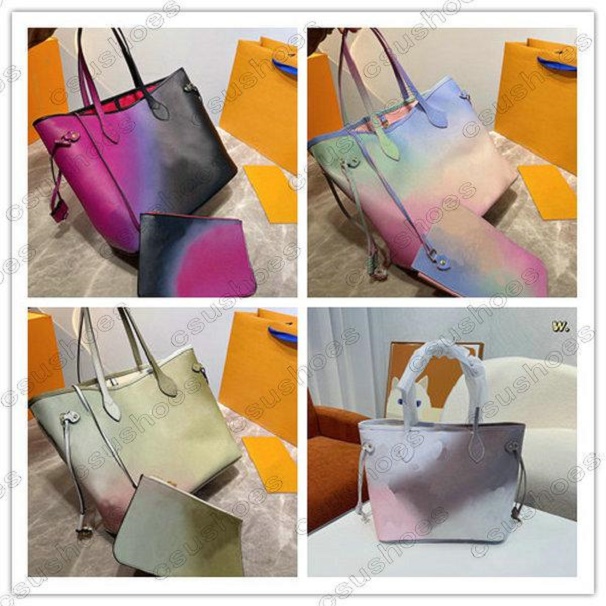 

M59859 M20511 SPRING IN THE CITY Bag Designer MM Composite Womens Shoulder Bag 2pcs Tote Clutch Purse Leather Canvas Shopping Handbag With Wallet Duplex Printing, Premium