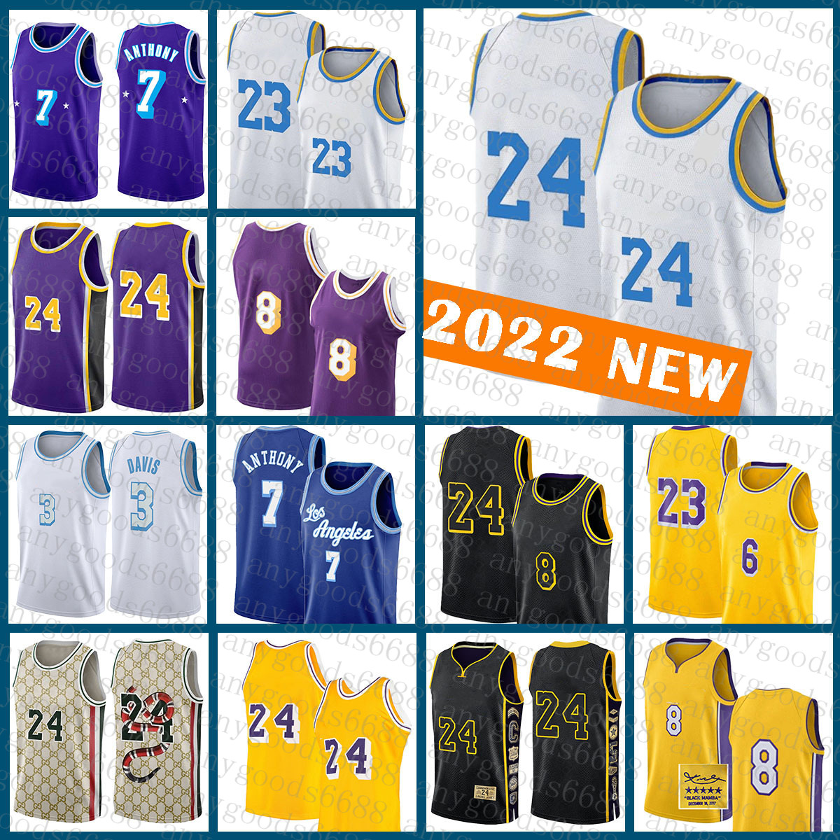 

24 8 Basketball Jersey Russell Westbrook Carmelo Anthony 23 6 Bryant Los Angeles''Lakers''Kobe''Black Mamba 0 7 LeBron James 05