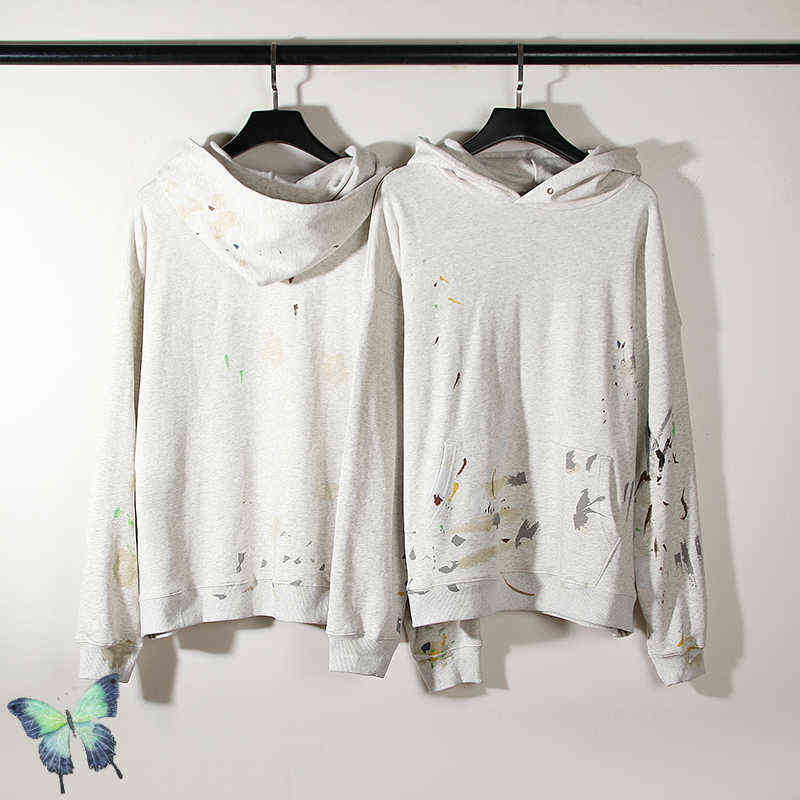 

Men's Hoodies Sweatshirts VUJADE Splashing Ink High Street Hoodie Sweatshirts T220825