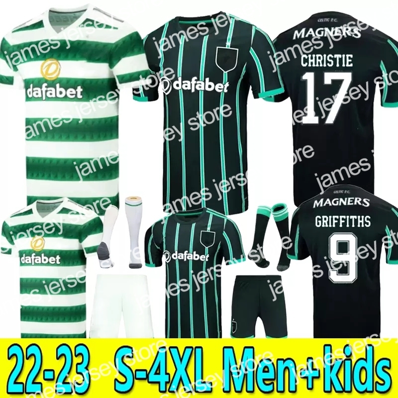 

Soccer Jerseys 3XL 4XL 2023 Celtic Soccer Jersey Home away KYOGO EDOUARD 22 23 ELYOUNOUSSI TURNBULL AJETI CHRISTIE MCGREGOR GRIFFITHS FORREST MEN Kids kit, Kids away