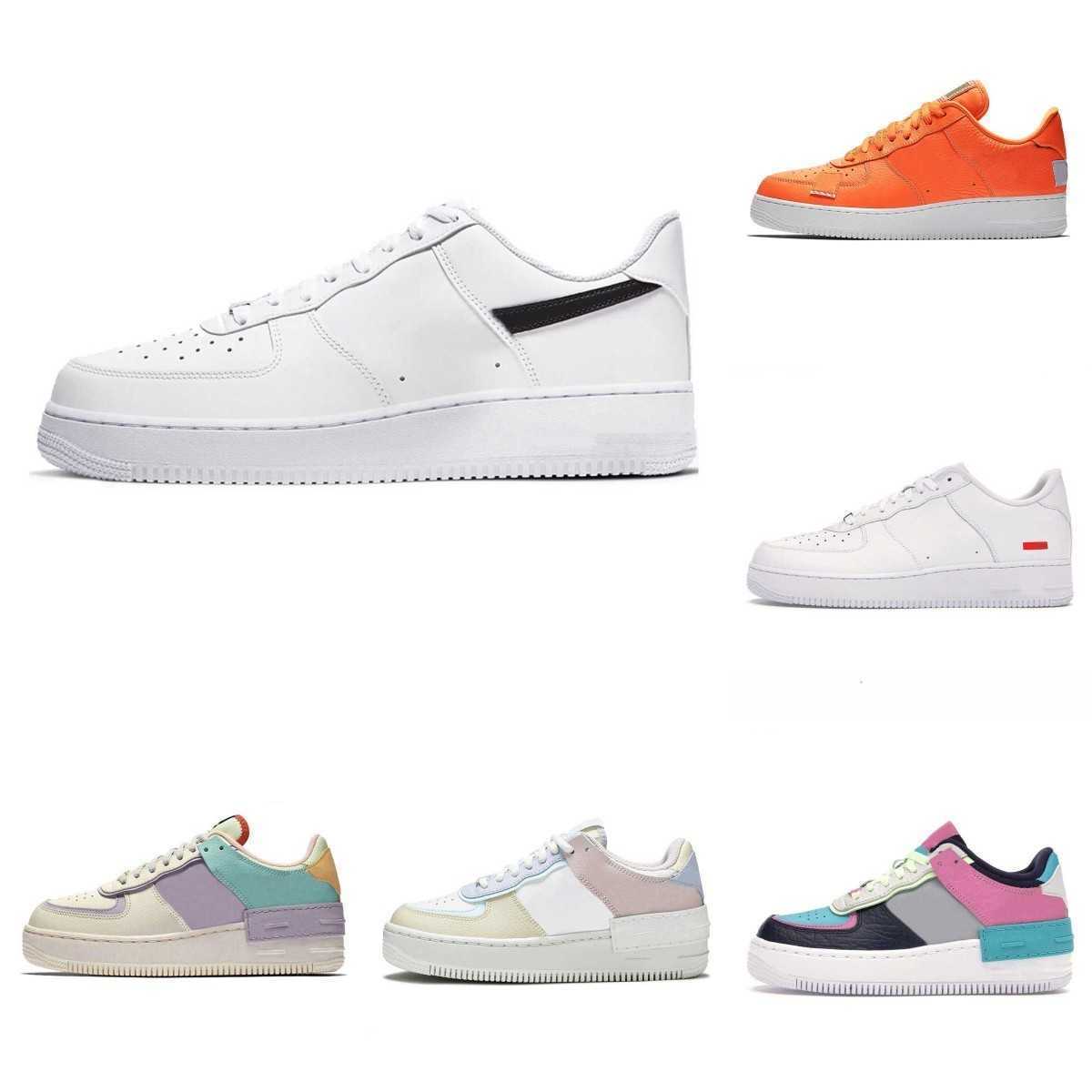 

TOP Sandals High Quality Mens Sports Shoes OG Classic Triple White Low ForCes Shadow Just Utility Black Wheat Sail Pale Ivory Pastel Beige Trainer Airs, L0015