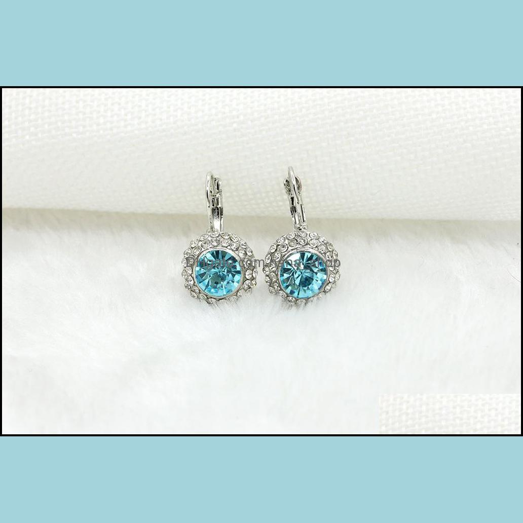 

Dangle Chandelier Earrings For Women Sier Plated Round Moon River Drop Austrian Crystal Delivery 2021 Jewelry Nanashop Dhcfm