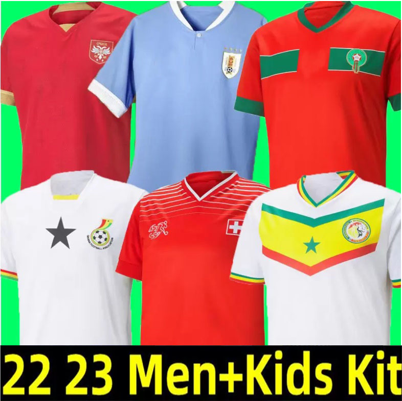 2022 2023 Morocco soccer jerseys Senegal MANE Hakimi Ghana 22 23 Switzerland KOULIBALY maillot Serbia football uniforms shirts VLAHOVIC MITROVIC-image-794916843