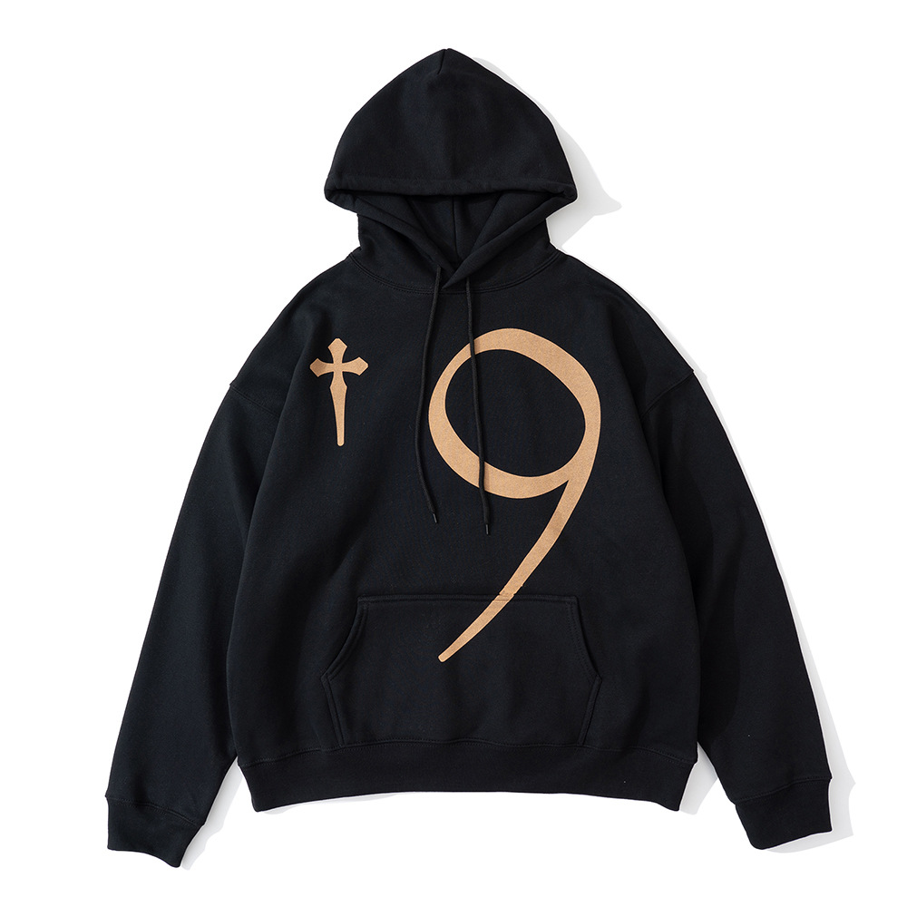 

Fleece Print Casual Hoodie Top Men's Plus Size Hoodies & Sweatshirts