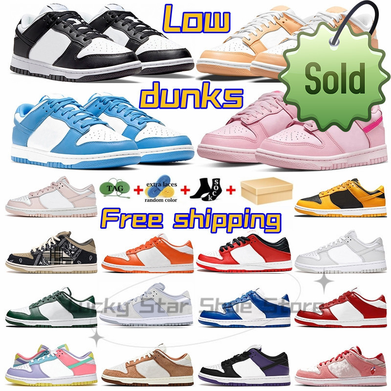 

Summer Sandals With Box Casual Shoes dunks sb Triple Pink Panda Designer men women low sneakers White Black UNC Green Sail Grey Fog Syracuse Michigan mens, 23
