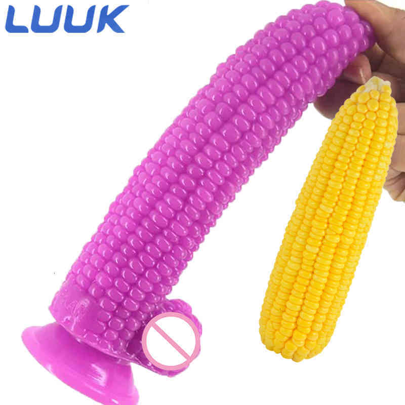 Vibrator Sex toys Massager Luuk Dildos with Suction Cups Large Vegetables Corn Toys Anal Plugs Flirting Masturbation Products Shops1-image-794861530