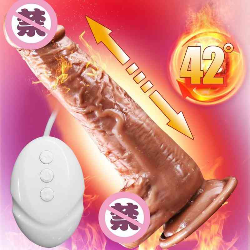 Massager Vibrator Cock Heating Gun Machine Simulation Penis Vibrating Massage Stick Female-image-795332082