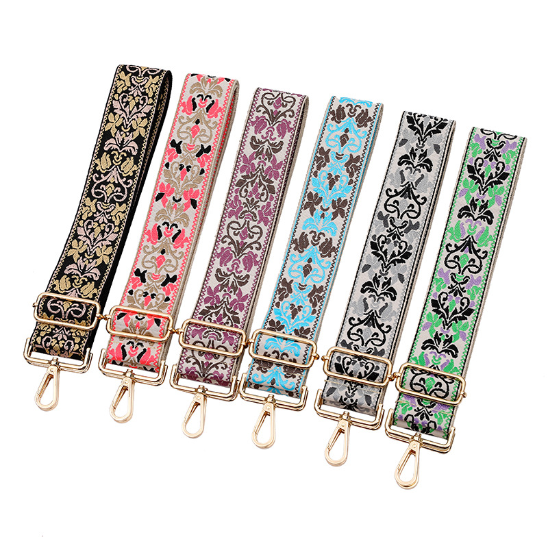 

O Bag Handle Bag Strap For Women Removable DIY Shoulder Rainbow Handbag Accessories Cross Body Messenger Nylon Bags Straps