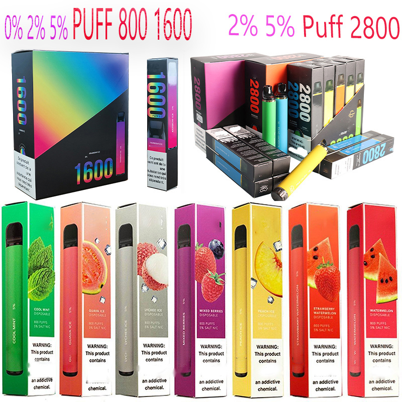 

Disposable Vape 0% 2% 5% Plus 800 Puffs 550mAh Battery 3.2mL Prefilled Cartridge Stick Pen VS Puff 1600 XXL Puff Flex 2800