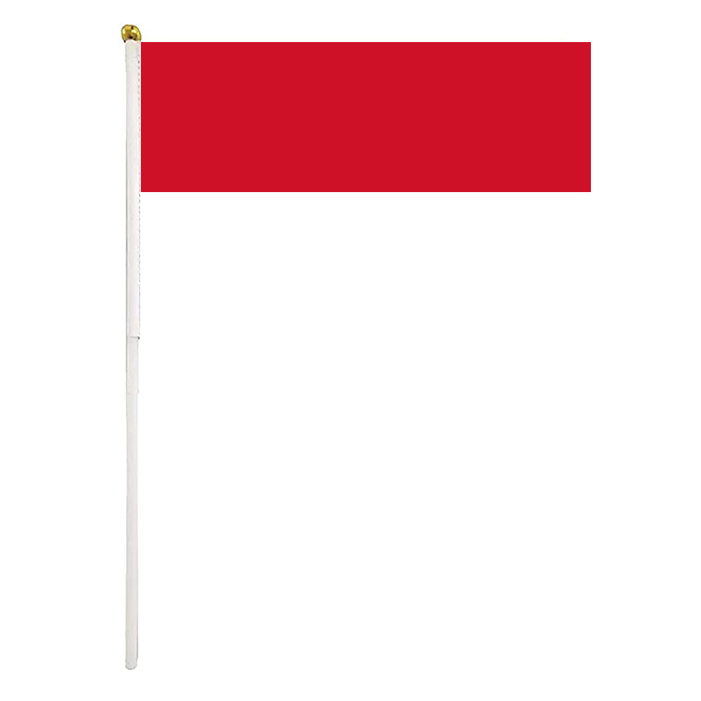 

Monaco Hand Waving Flags 14x21 cm Polyester Country Banner With Plastic Flagpoles For Parades Sports Events Festival Celebrations