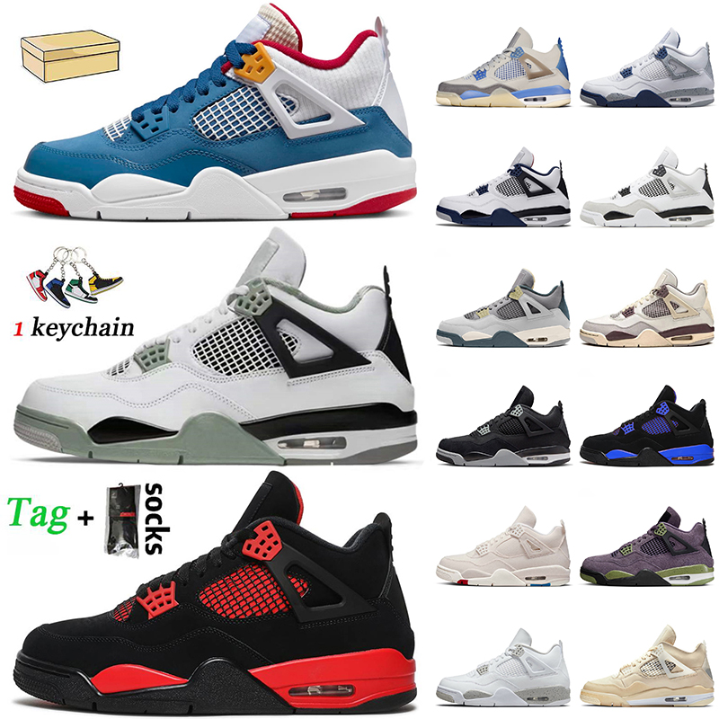 

Top Quality Authentic Jumpman 4 Basketball Shoes 4s Messy Room Midnight Navy Black Cat Cactus Jack Designer Sneakers Red Thunder Sail White Oreo Women Mens Trainers, C12 sb 40-47