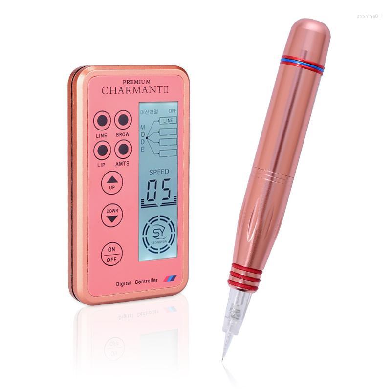 

Tattoo Guns Kits Dermografo Charmant II Digita Profissional Micro Pigmentacao Agulhas Easy Click 1/3/ 5/7Flat Catriage