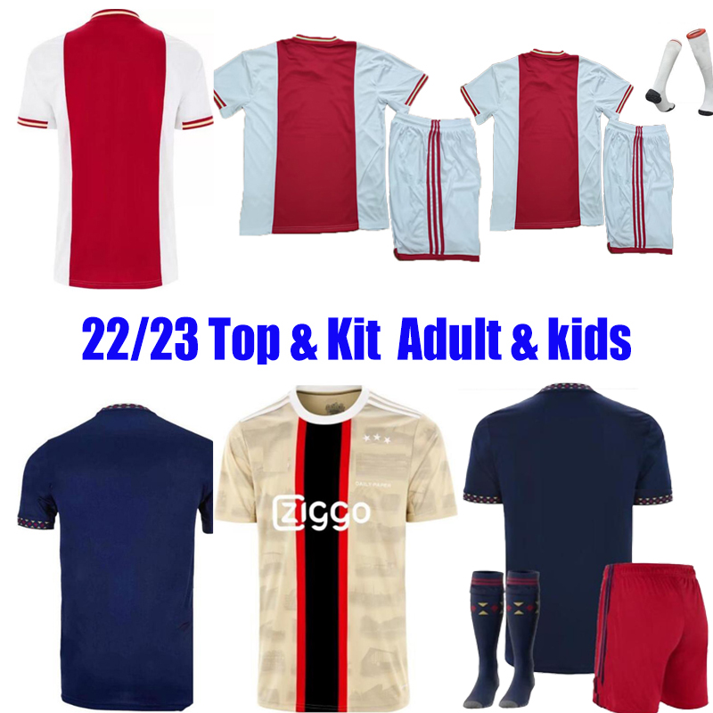 

2022 2023 TADIC soccer jersey Marley football shirt BERGHUIS HALLER BLIND KLAASSEN GRAVENBERCH CRUYFF ajaxs 22 23 Home Away Third mens Adult kids Tops Kits