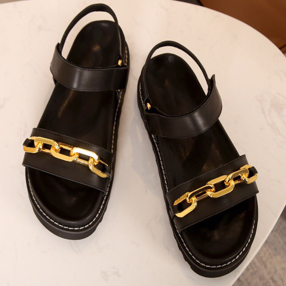 

Popular sandal are loose and comfortable upper is made of imported first layer cowhide decorative buckle with brand logo to highlight brand charm designer sandals, Shipping supplement