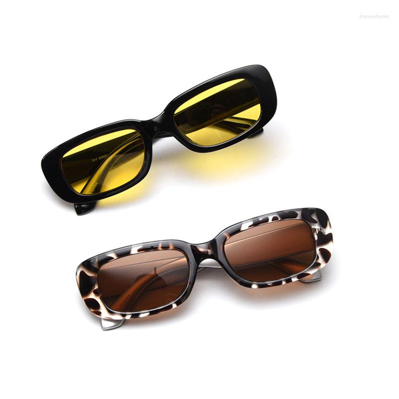 

Sunglasses Black Small Rectangle Women 2022 Fashion Vintage Leopard Sun Glasses Female Lady Eyeglass UV400 Oculos De SolSunglasses