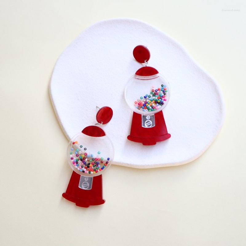 

Dangle Earrings & Chandelier Creative Exaggerated 3D Beads Acrylic For Women Funny GASHAPON Machine Big Cute Toy Jewelry FemaleDangle