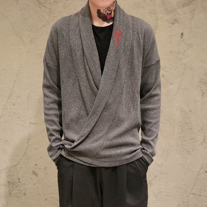 

Men's Jackets Autumn Men Knitted Cardigan Vintage Men Casual Black Gray Cardigan Sweater Oversized Man Tops Drop 220826, Chinese size xxxl