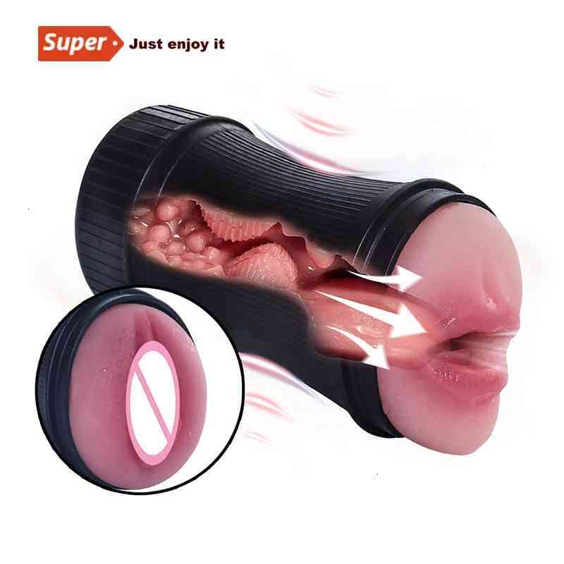 Sex toys Vibrator Massager Male Toy Real Vagina Masturbation Pussy Mouth Blow Job Masturbator Device Adult Endurance Exercise Oral Products for M-image-794853672