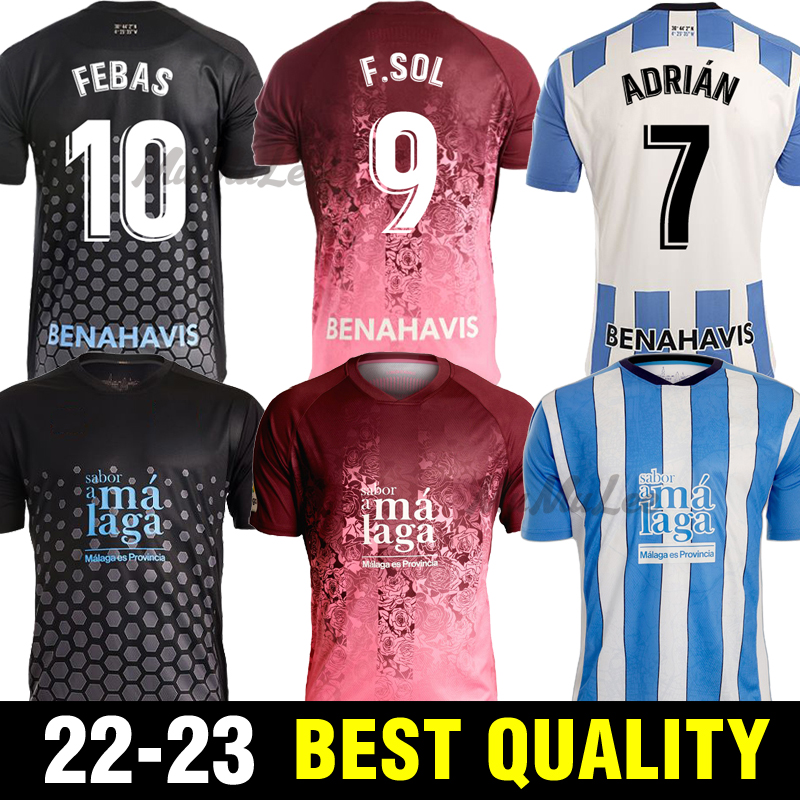 

22 23 Malaga Soccer Jerseys MAlaga 2023 2022 away K Bare JUANPI ADRIAN CF Football Shirt BAR Casas Juankar camiseta de fUtbol Juande jersey Hombres Uniforms third