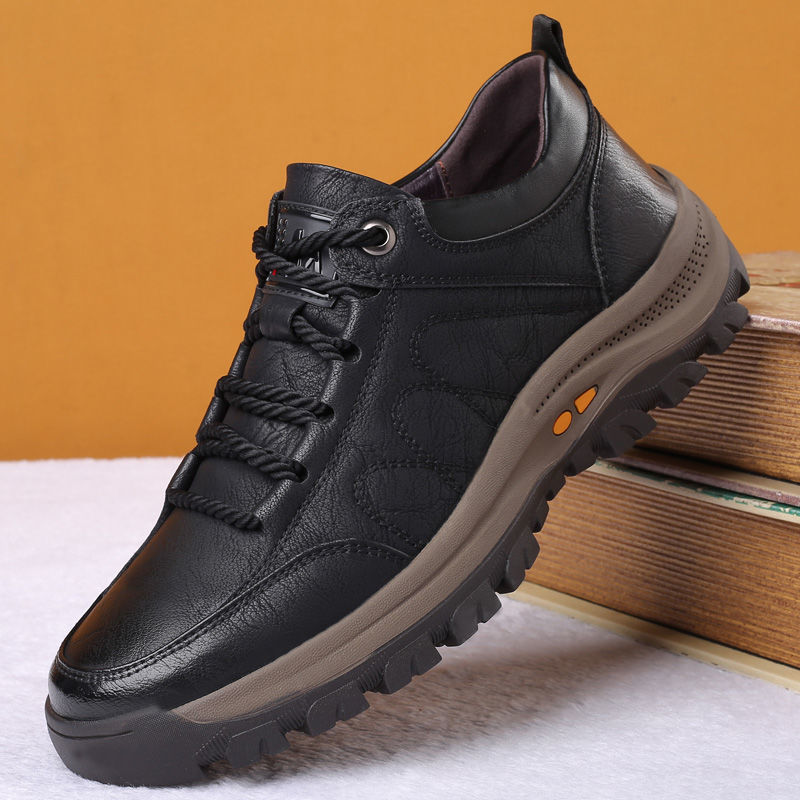 

Dress Shoes Autumn Casual Men Leather Quality Men's Sneakers Designer Bussiness Outdoor For Man Driving Work Shoe 220826, Black