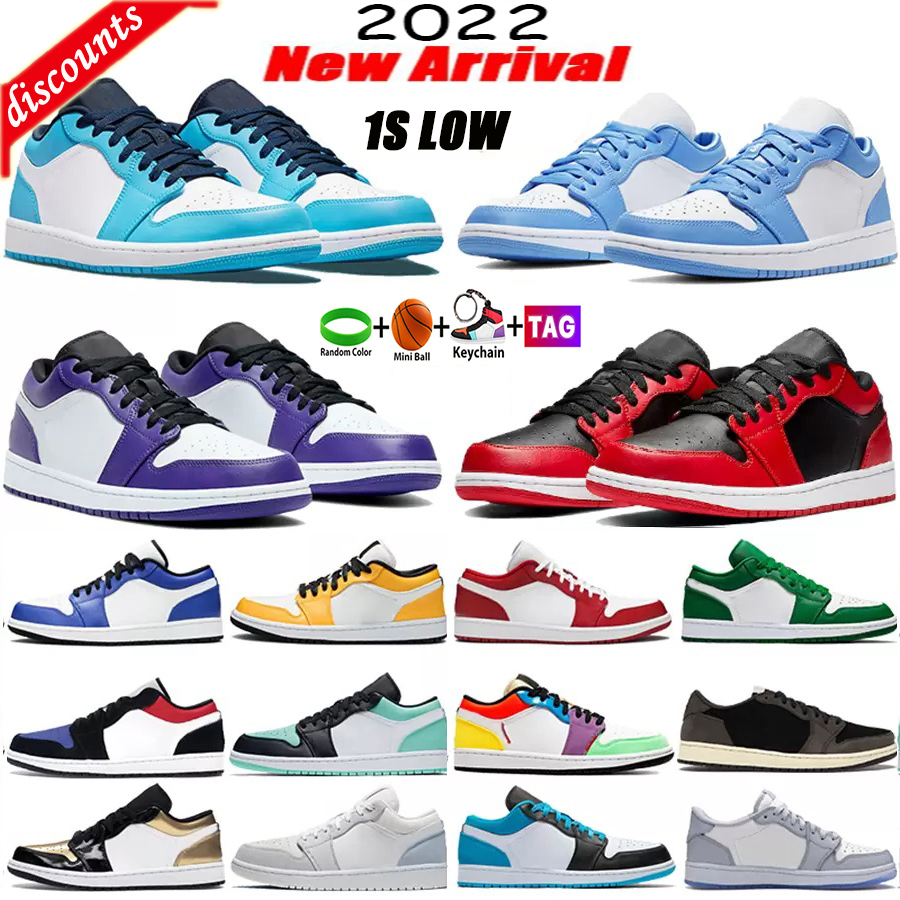 

Quality Sandals Top Jumpman 1s Low Basketball Shoes for Men women Reverse Mocha Wolf Grey Arctic Punch Black Toe Fragment Paris University Blue UNC, 16