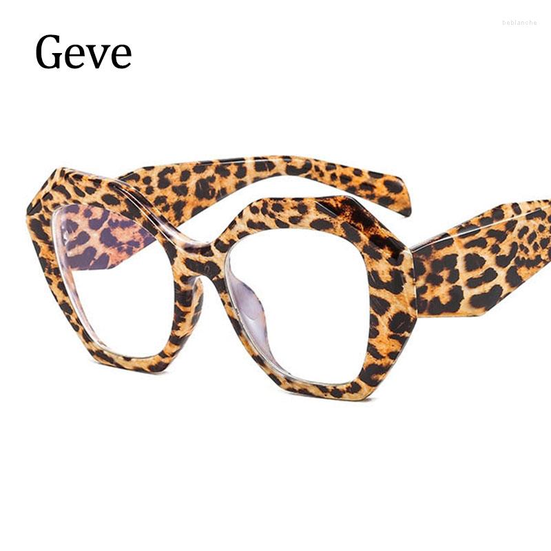 

Sunglasses Frames Women's Glasses Frame Luxury Transparent Optical Oversized Anti Blue Light Fashion Leopard Computer EyeglassesFashion