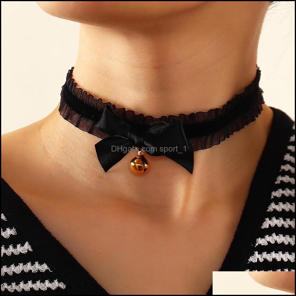 

Other Lace Bell Gauze Bow Necklace Net Red Temperament Drop Delivery 2021 Jewelry Necklaces Pendants Sport1 Dhjsr