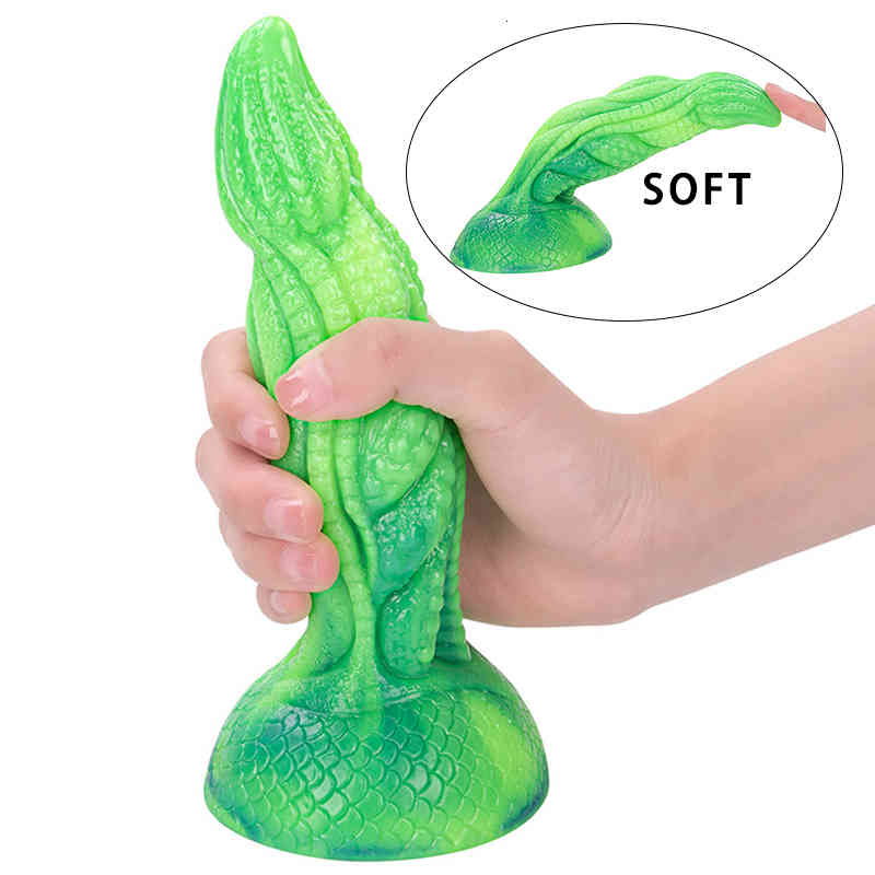 Massager Vibrator Penis Cock Dildos Dick with Powerful Suction Cup Soft Huge Dildo Anal Butt Pl-image-797107078