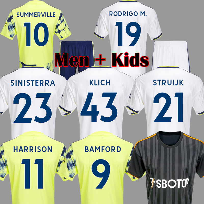

22 23 JAMES soccer jersey 2022 2023 LEEDS HARRISON football shirt KLICH BAMFORD LLORENTE R RODRIGO men kids kits unItedEs SUMMERVILLE Equipment sets 999, Kids away