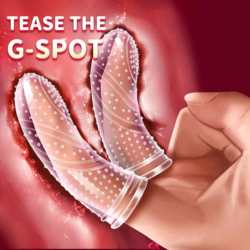 Clearance PromotionSex g Massager Couples Sleeves Cock Spot Massage 2pcs Toys for y Vibrator Finger-image-794874350