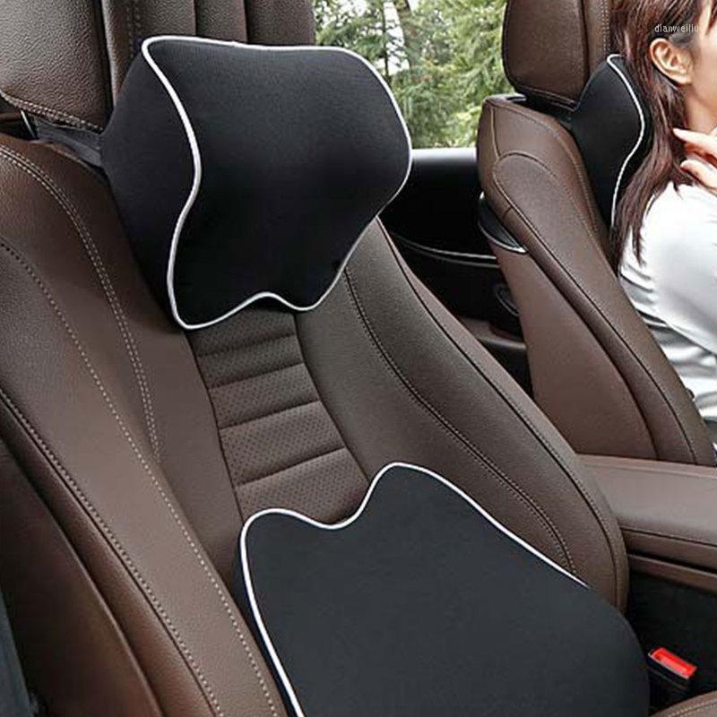 

Seat Cushions Car Neck Pillow Headrest Synthetic Fiber Support Cushion Memory Foam Relieve Pain Pillows Auto Interior Accessories