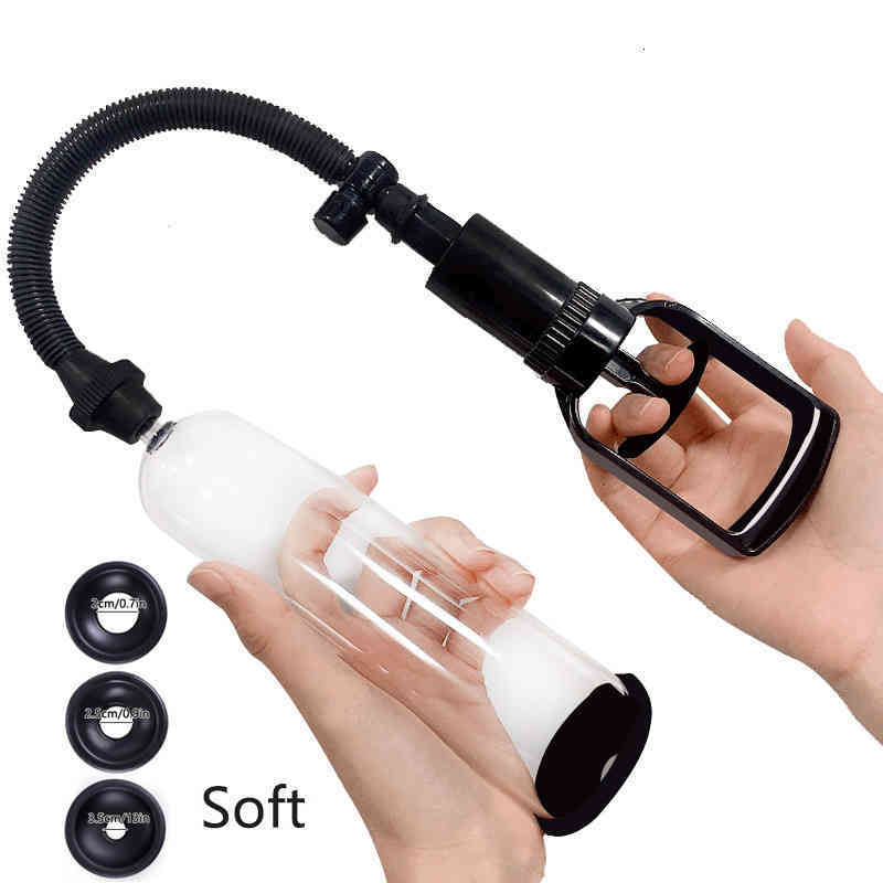 Sex toys Vibrator Massager Male Penis Masturbators Enlargement Manual Pump Vacuum Toys Adult Products AAA-image-794871380