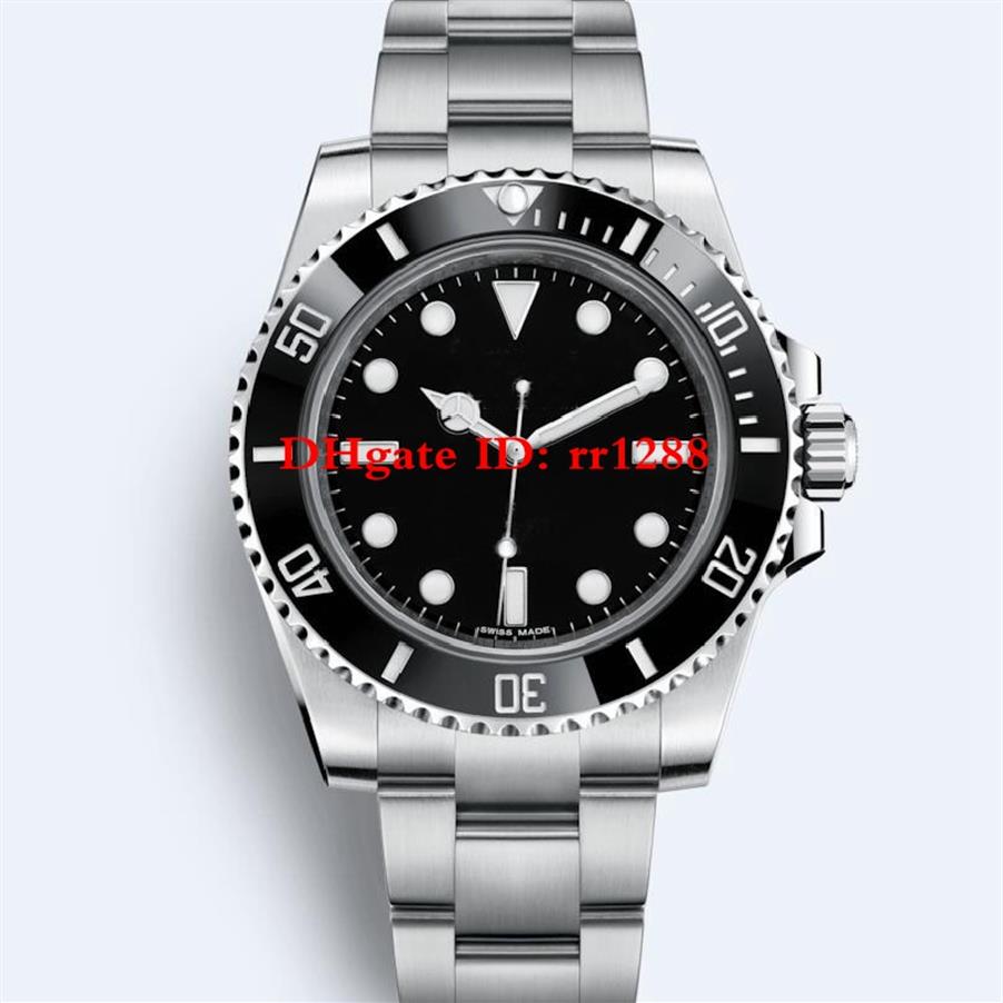 

High Quality NO DATE Watch 114060 116610 116619 116613LN Dive Watch Ceramic Bezel Automatic Black dial 40MM Mens Watches Wristwatc285Q