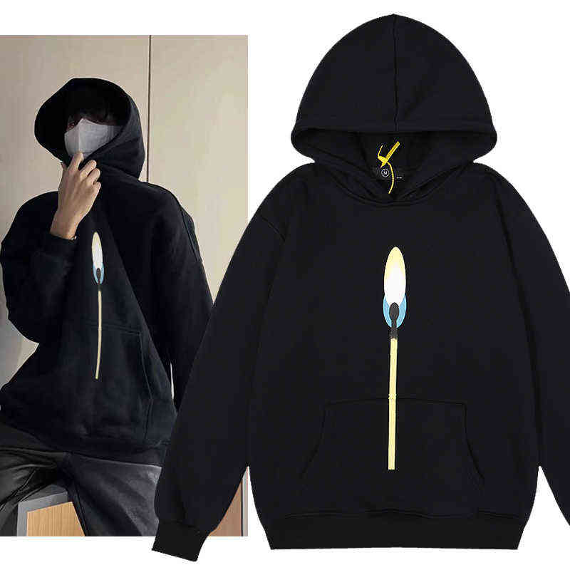 

Men's Hoodies Sweatshirts Donda Street Match Fleece Hoodies Sweatshirt T220825