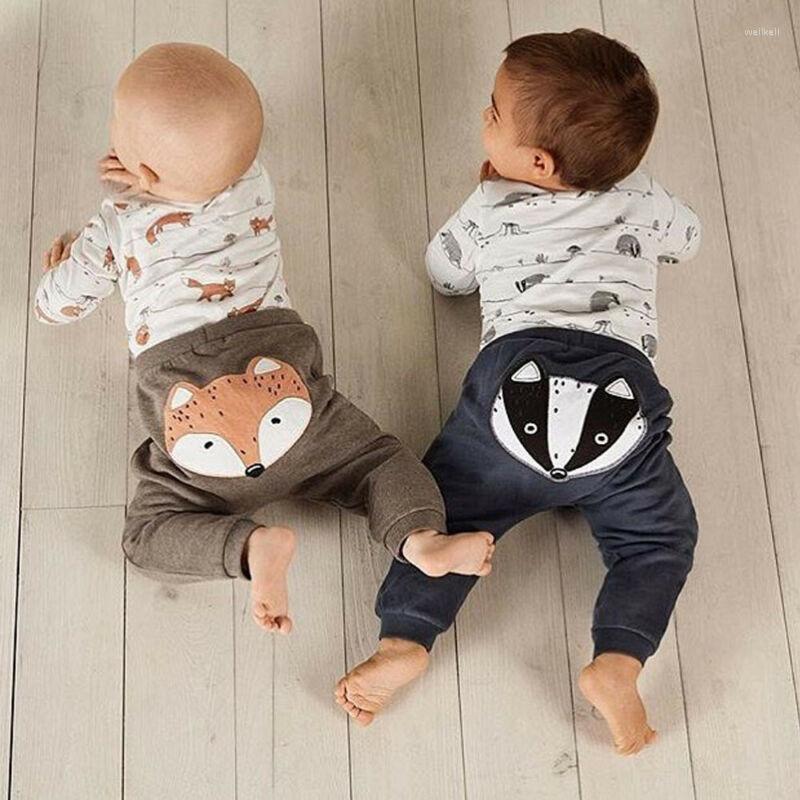 

Clothing Sets Born Infant Baby Boy Girl Clothes Set Print Spring Long Sleeve Buttons Tops Bodysuit Pants Outfits 2PcsClothing, Blue