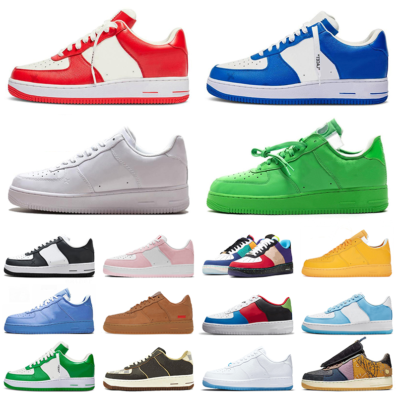 

Airforces 1 Shadow One Low Sports Running Shoes Offs White Black Gum Nail Art Wheat MCA Medium Blue Cactus Jack Beige Light Green Spark Trainers Mens Womens Sneakers, Other colours