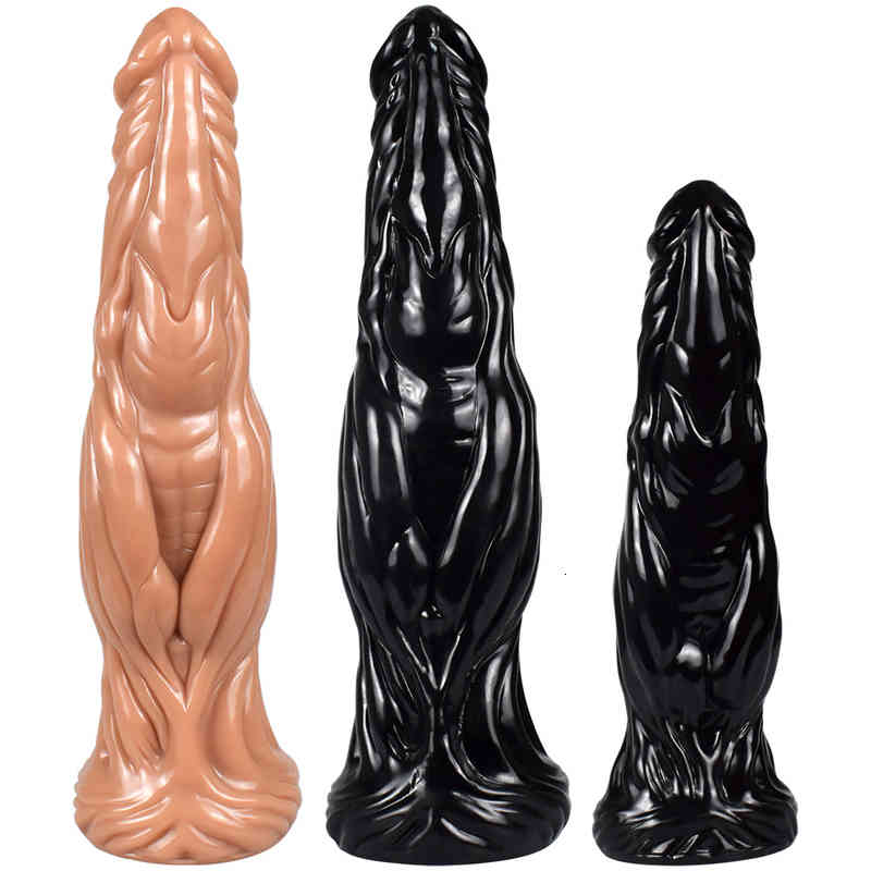Massager Vibrator Penis Cock Large Shaped Female Masturbation Products Massage Stick Dildo-image-794904626