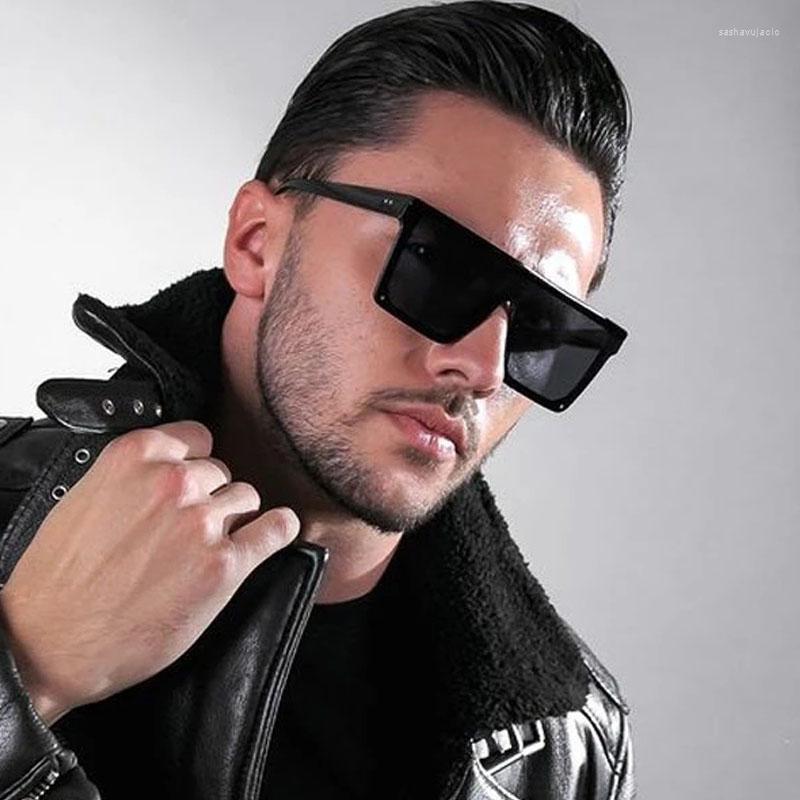 

Sunglasses Oversized Square Big Frame Shades Ladies Goggles Women Men Vintage Mirror Lens Sun GlassesSunglassesSunglasses