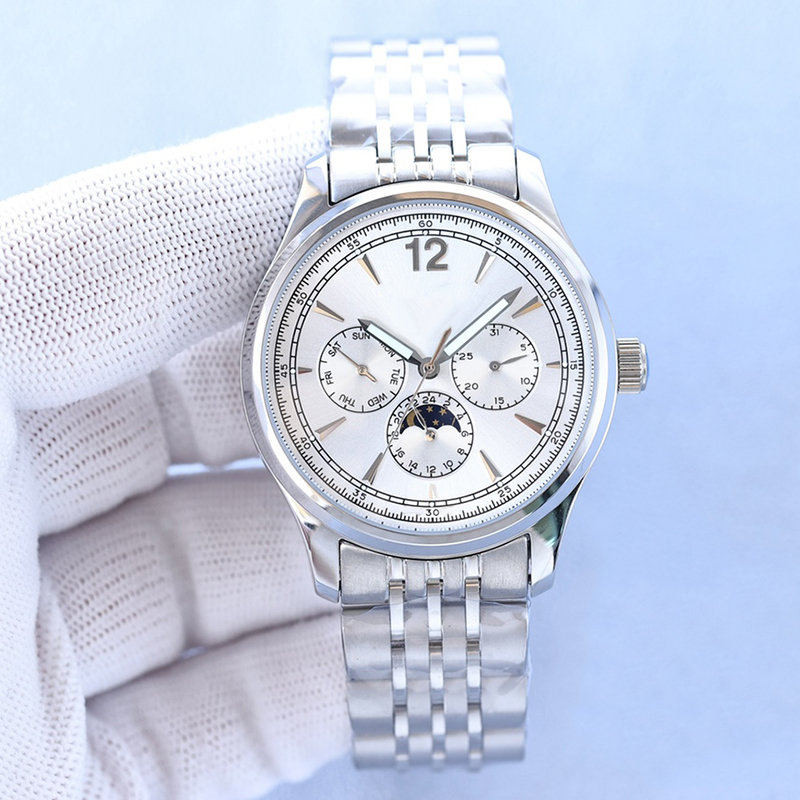 

Mens Watch Automatic Mechanical Movement Watches 40mm Business Wristwatch Stainless Steel Montre De Luxe Waterproof Fashion Wristwatches, Colour 1