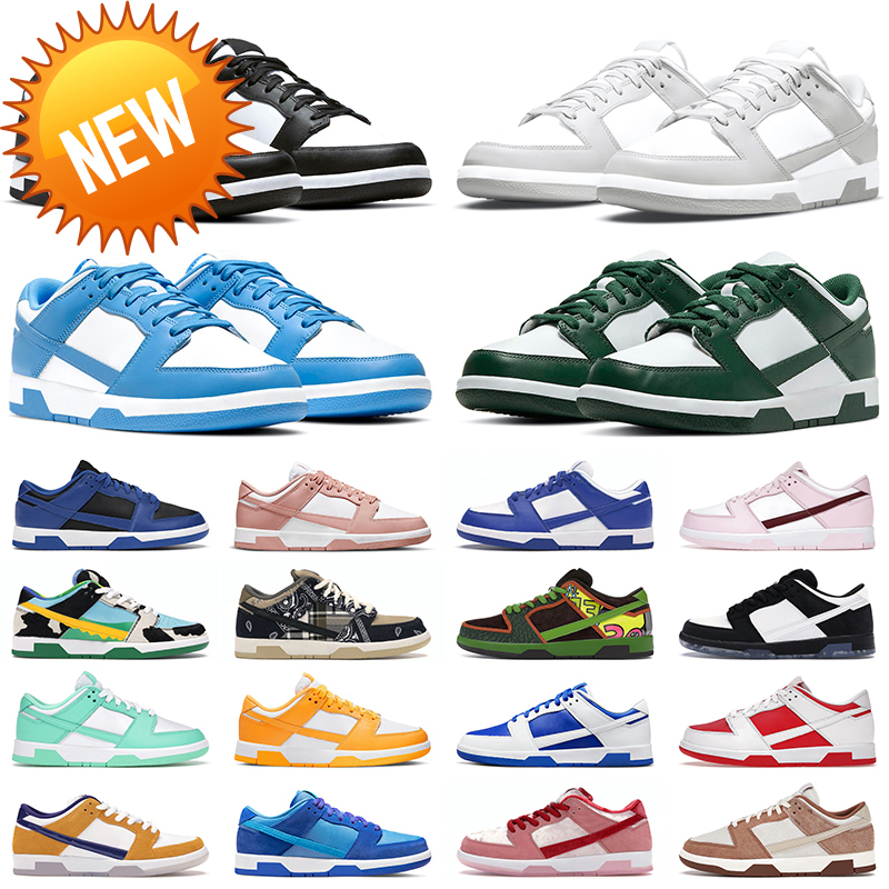 

NEW Sandals men women casual shoes White Black designer sneakers GAI Grey Fog UNC Syracuse Hyper Cobalt Laser Orange dunks mens trainer, # 1
