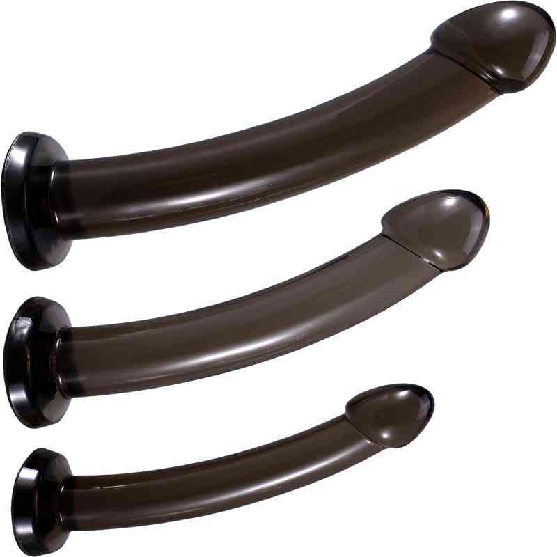 Massager Vibrator Penis Cock Transparent Plugs Smooth Dildo Prostate Butt Plug Vagina Mast-image-794883503