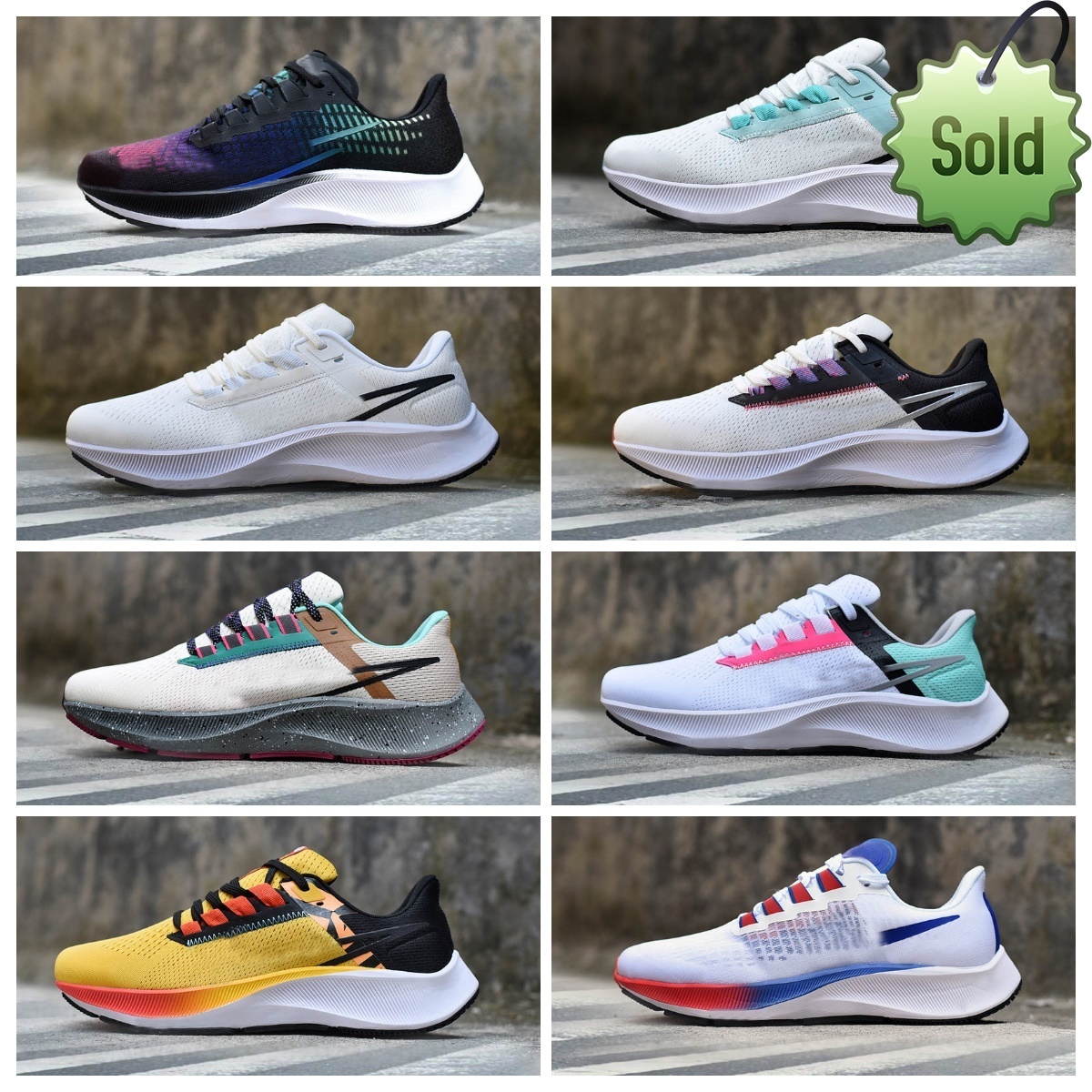 

Summer Sandals Designer ZOOM Pegasus 37 38 39 Mens Casual Shoes Triple Black White Midnight Navy Chlorine Blue Ribbon Aurora Green Wolf Grey Butterfly, Bubble package bag