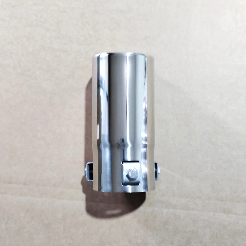 

Single pipe Stainless steel car model PM-582 exhaust pipe tail throat modified silver