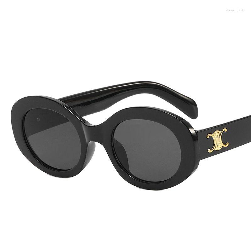 

Sunglasses Oval Retro 2022 European And American Macaron Color Small Frame Women's GlassesSunglasses