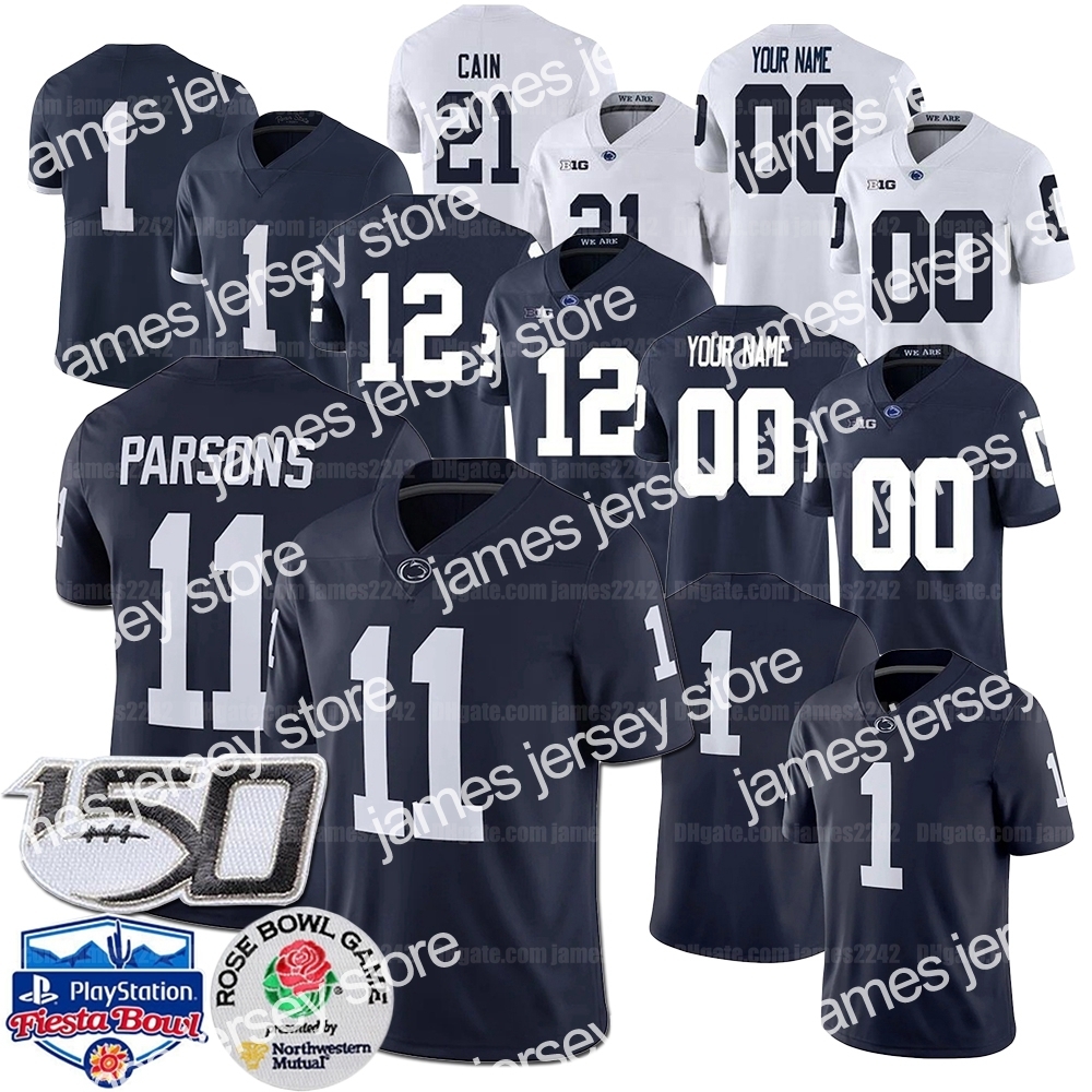 

Football Jerseys Custom Penn State College Football Jersey KJ Hamler Sean Clifford Noah Cain Jahan Dotson Saquon Barkley Jaquan Brisker Devyn Ford Micah, As shown
