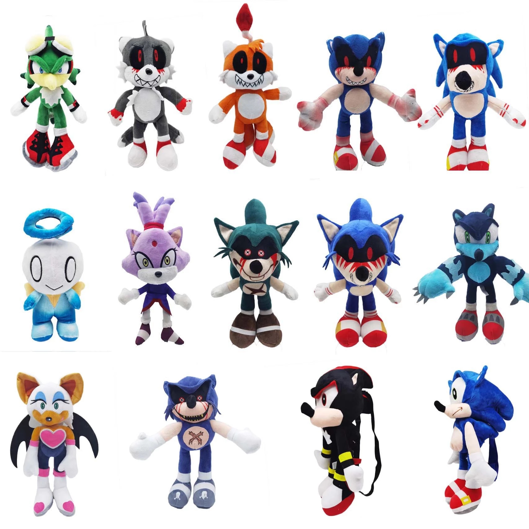 

Sonic Anime Cartoon Plush Toy Collection Children's Gift New Super Sonic Sonia Tar Snak Hedgehog Doll Festival Surprise, As show