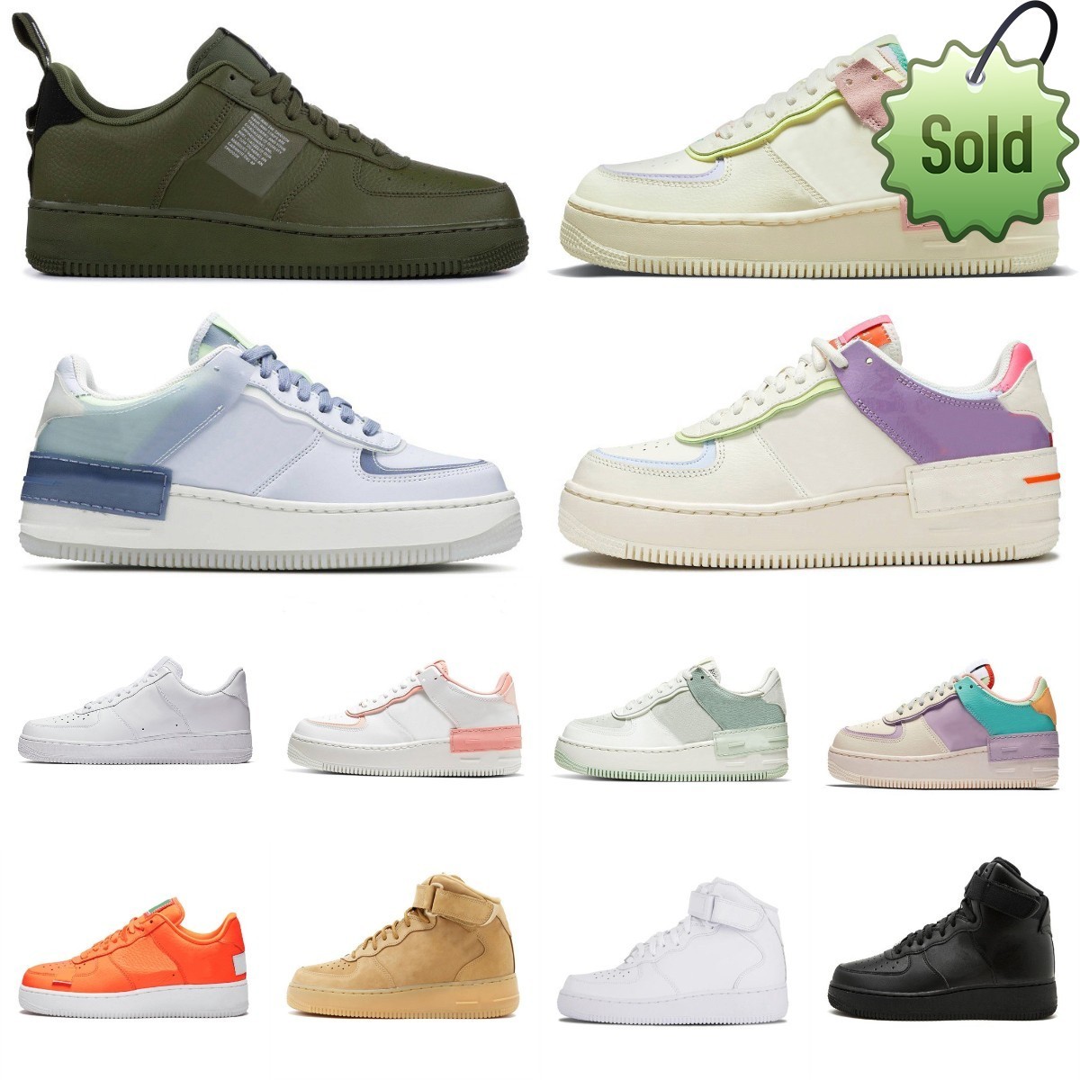 

Summer Sandals Mens Running casual shoes sneakers OG Classic triple white low shadow utility black wheat Pistachio Frost men women trainers sports platform, Box